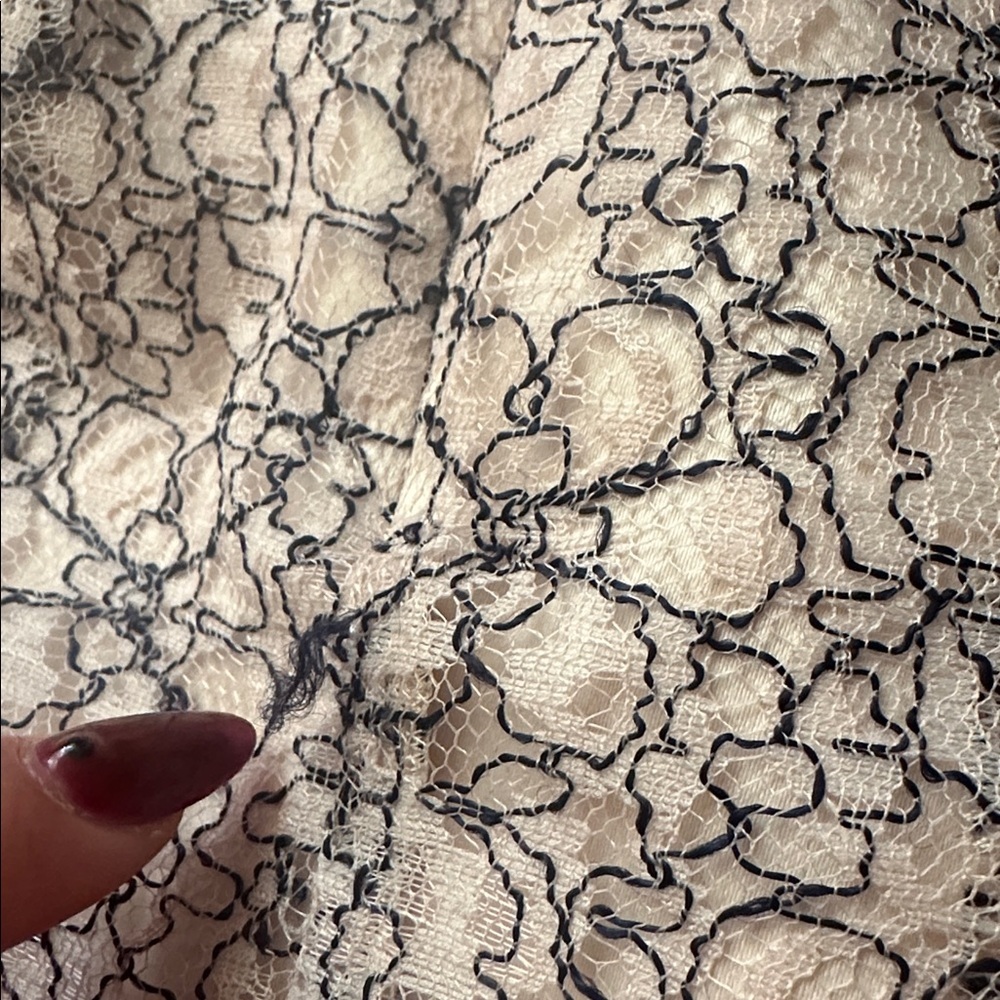 KELLY BLUE A-Line Skirt with Tie Waist SIZE 2 WOMEN'S SMALL Lined Belted Lace - Picture 4 of 15